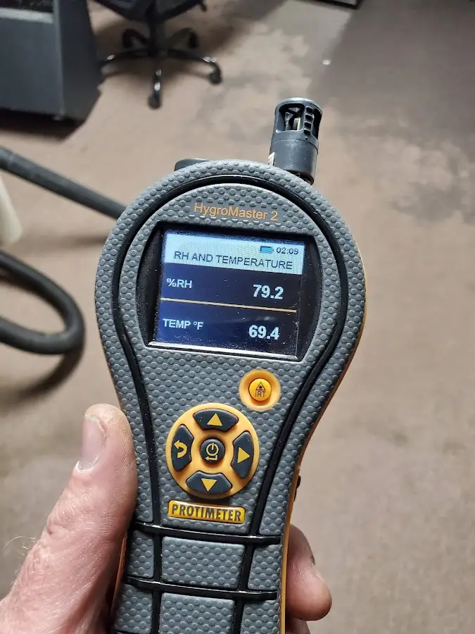 Moisture meter humidity assessment for Mold Remediation & Removal in Dyer
